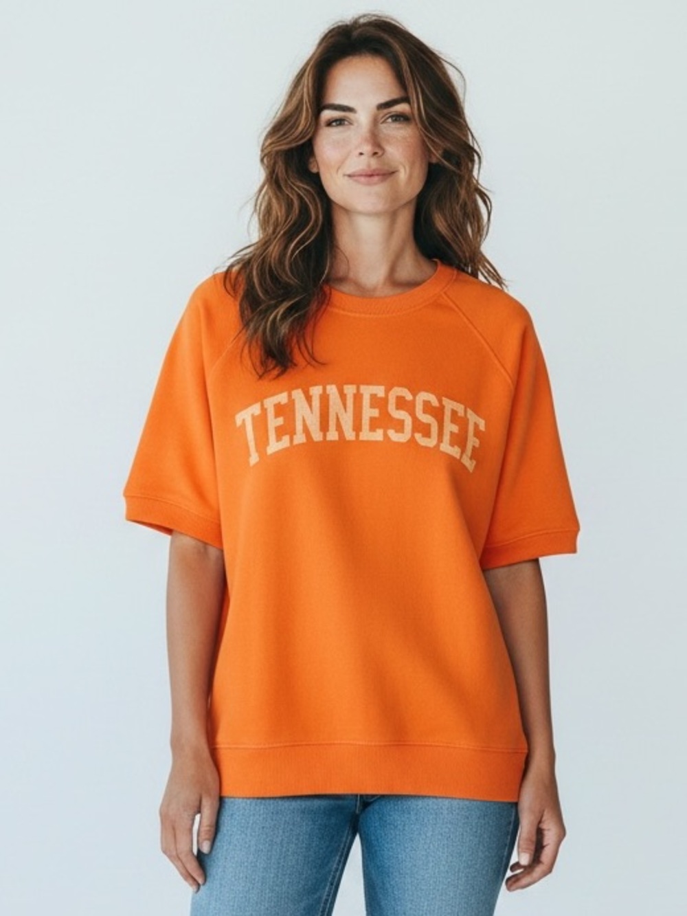 Tennessee Short-Sleeve Crewneck Pullover - Orange